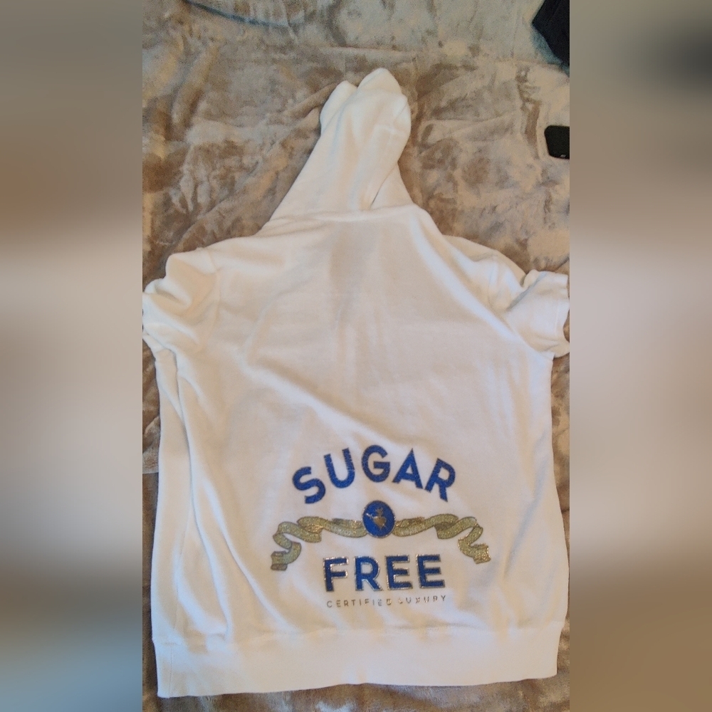 Sugar free terry cloth short sleeve hoodie jacket XL